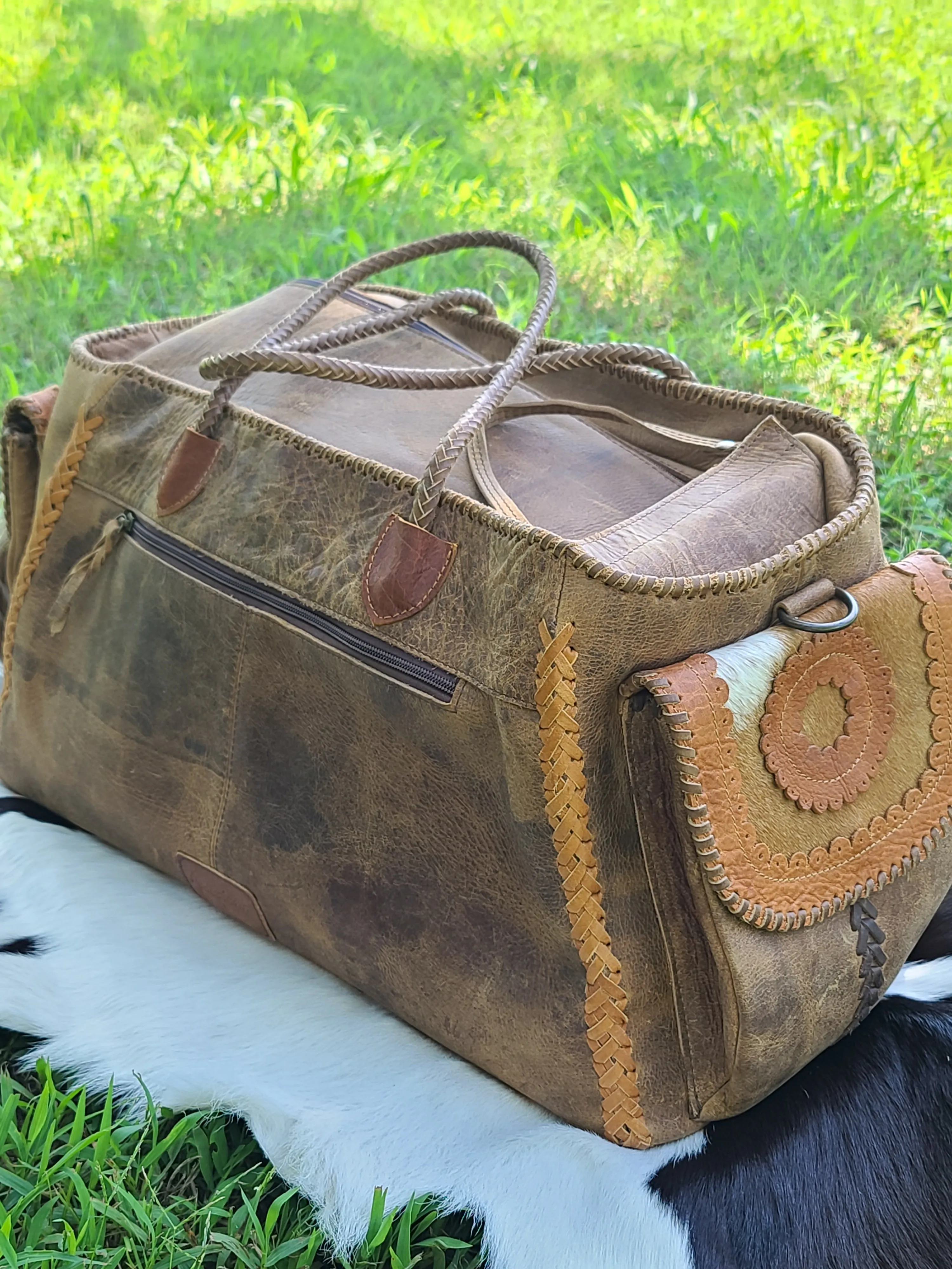 American Darling Cowhide Duffle