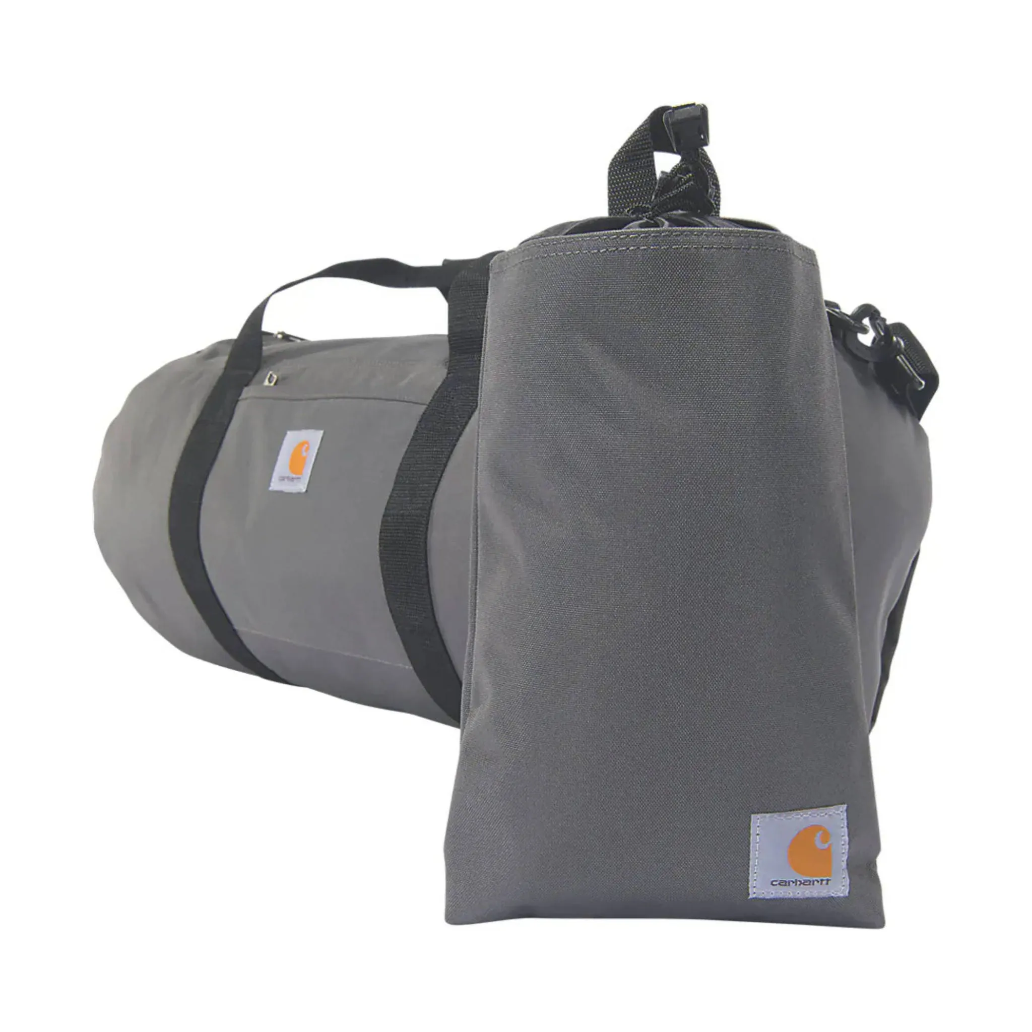 Carhartt 40L Lightweight Duffel Plus Utility Stash Pouch - Grey