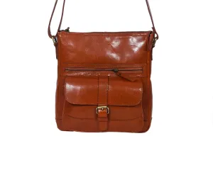 Elevate Your Style with our Tan Leather Sling Bag. Art: BG-1402