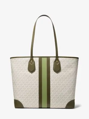 Eva Large Logo Stripe Tote Bag