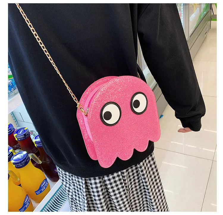 Glittery Ghost Purse - Pink or Blue