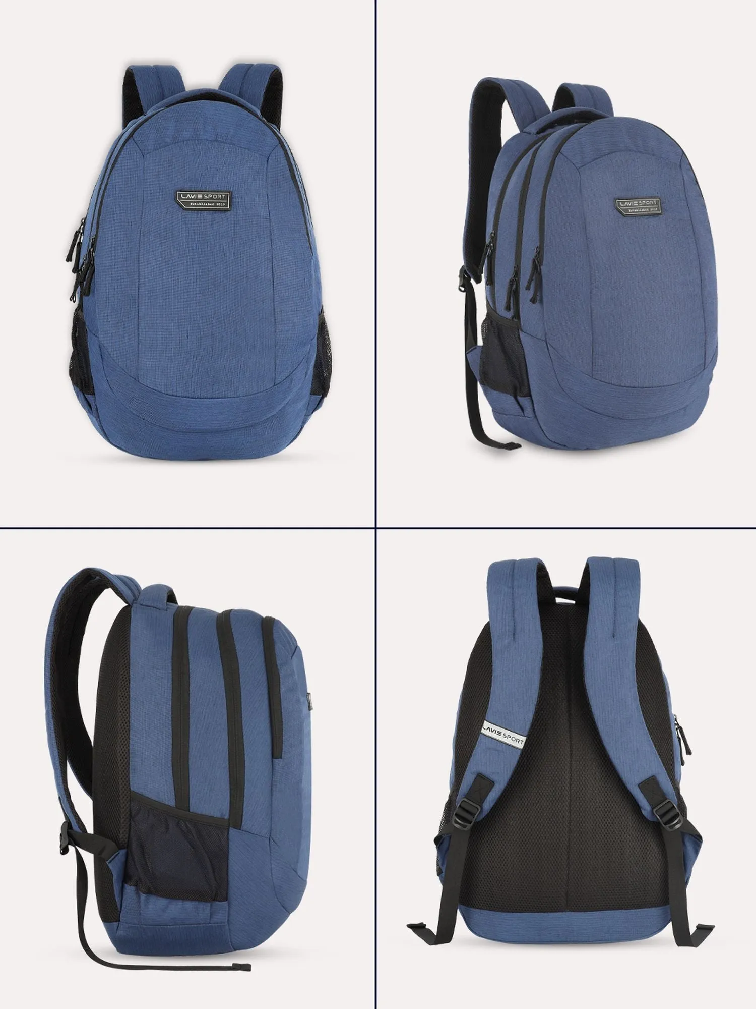 Lavie Sport Peak 34L Laptop Backpack For Men & Women |Boys & Girls Navy