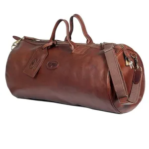 Melvill & Moon Leather Safari Duffel Bag (MED) | Brown