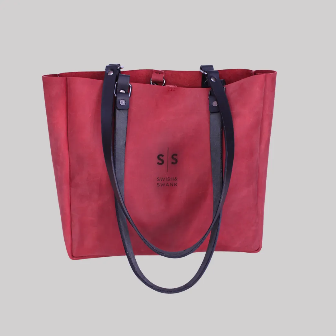 Premium Eve Leather Tote Bag 2.1 - Red Edition