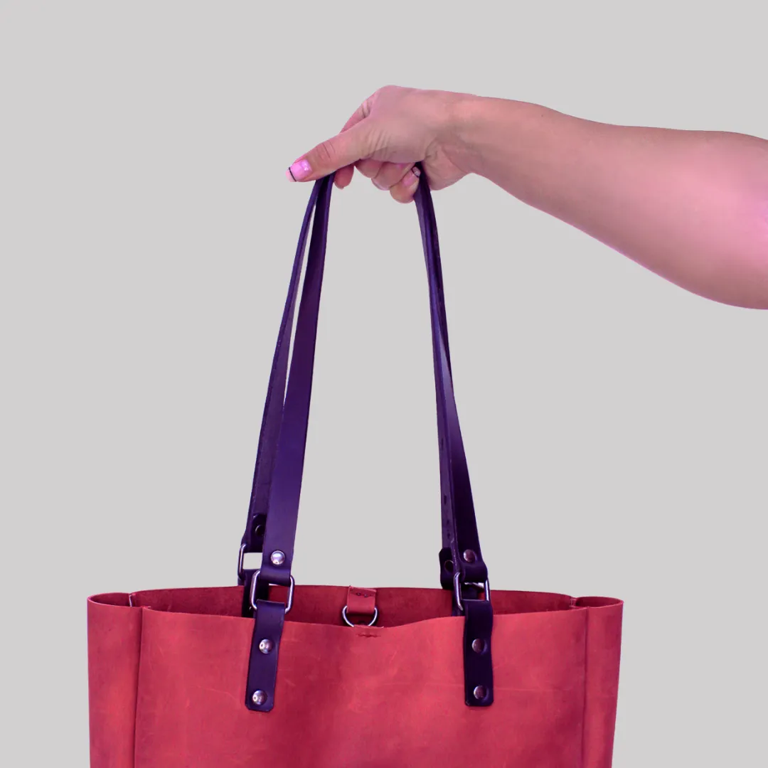 Premium Eve Leather Tote Bag 2.1 - Red Edition