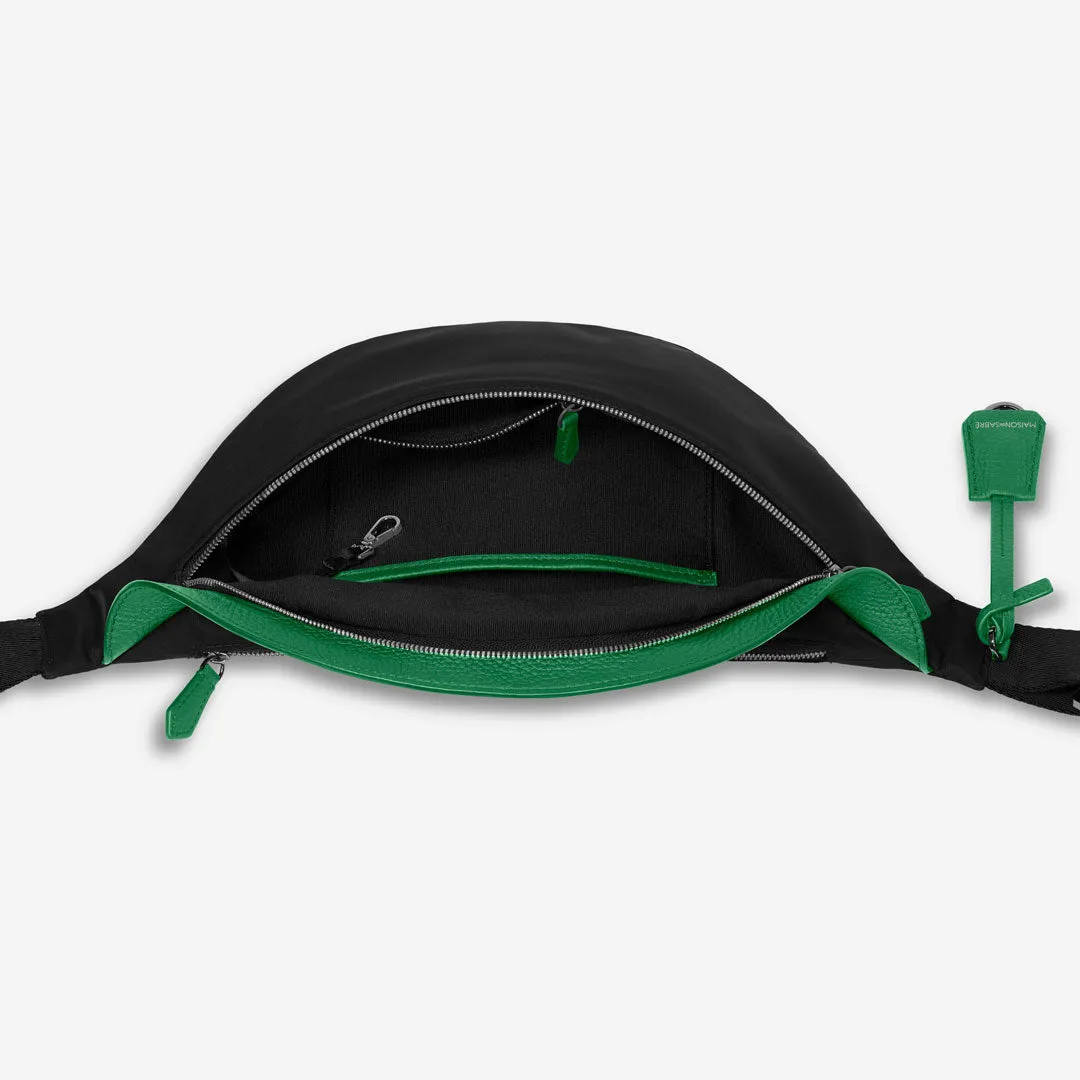 The Resilon™ Nylon Sling Bag - Emerald Green